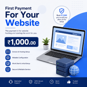 first payment for website