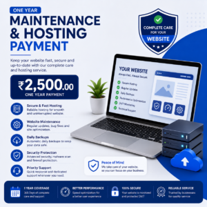 One year maintenace and hosting payment